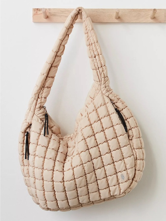 FP Movement by Free People Handbags - FP Movement Tan Quilted Carryall Bag